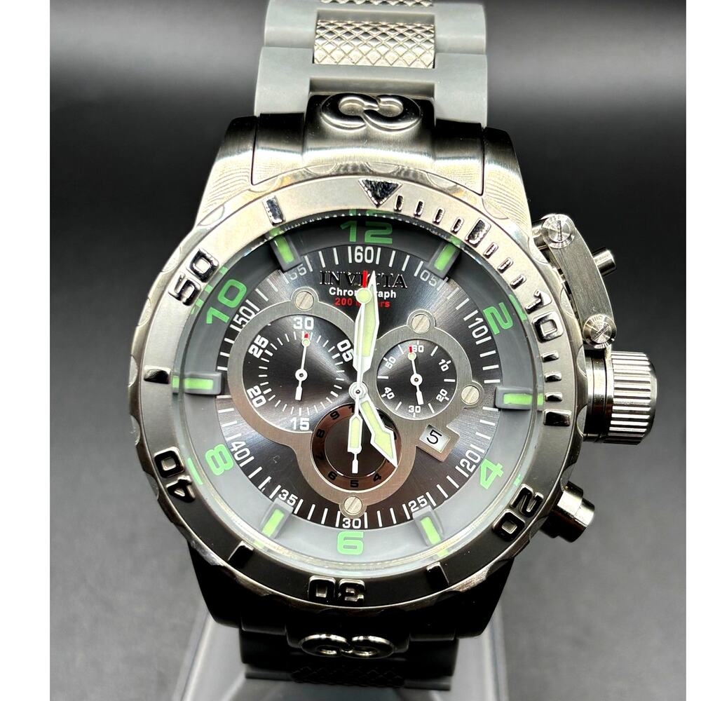 Invicta Corduba 6675 Chronograph 52mm Steel Polyurethane Grey Dial Men's Watch